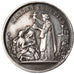 France, Médaille, Mariage Chrétien, Religions & beliefs, 1884, TTB+, Argent