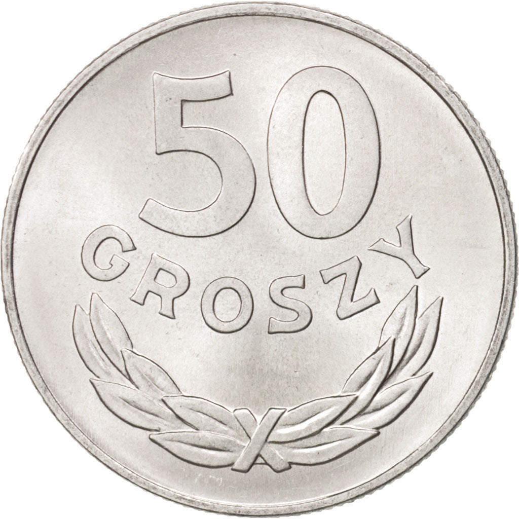 Munten, Polen, 50 Groszy, 1975, Warsaw, FDC, Aluminium, KM:48.1