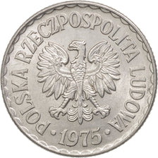 Münze, Polen, Zloty, 1975, Warsaw, VZ, Aluminium, KM:49.1