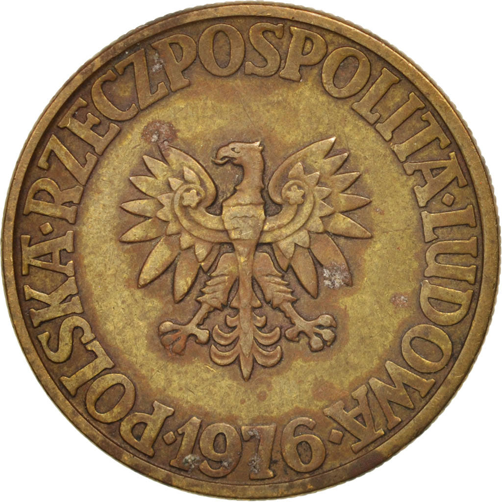 Monnaie, Pologne, 5 Zlotych, 1976, Warsaw, TTB, Laiton, KM:81.1