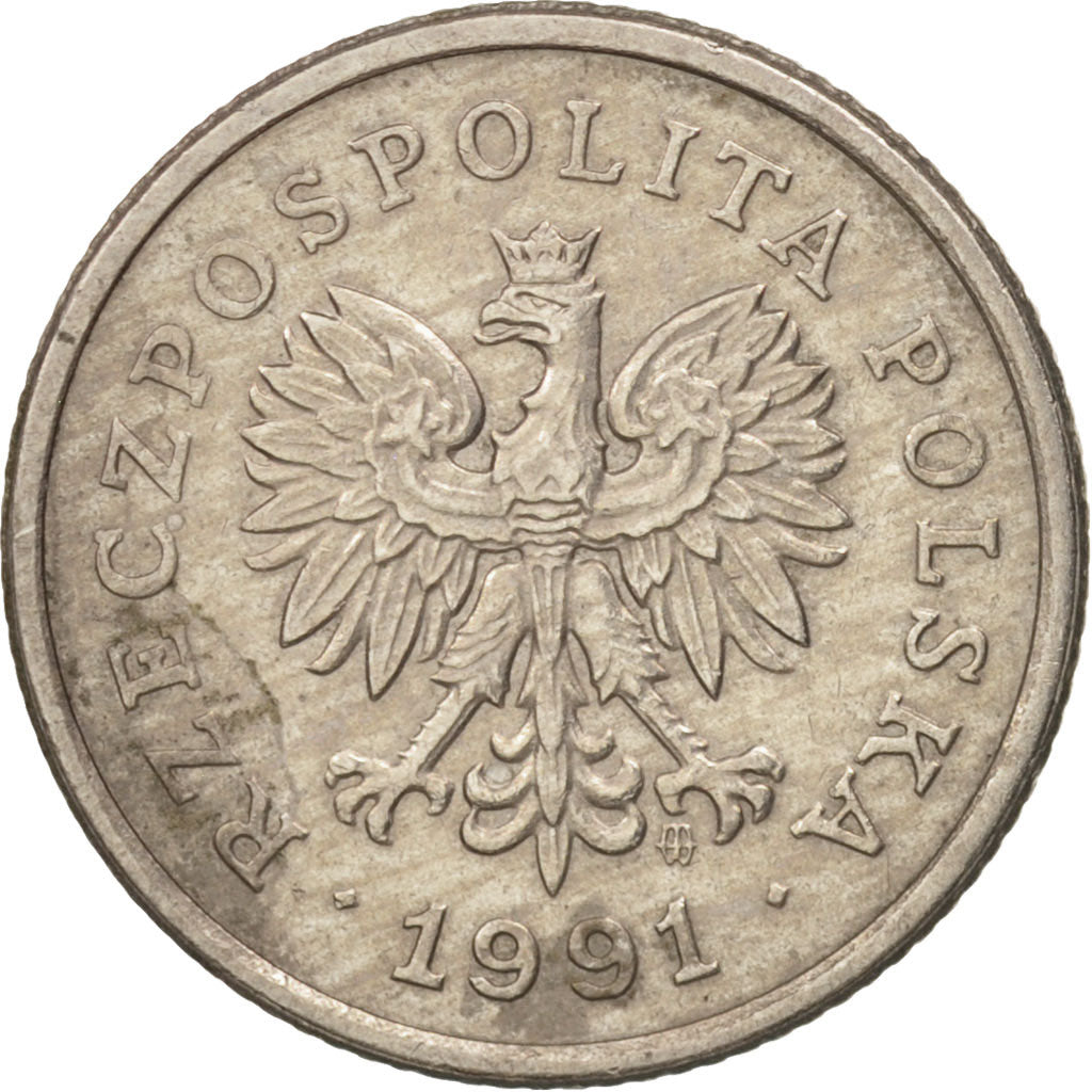 Monnaie, Pologne, 20 Groszy, 1991, Warsaw, SUP, Copper-nickel, KM:280