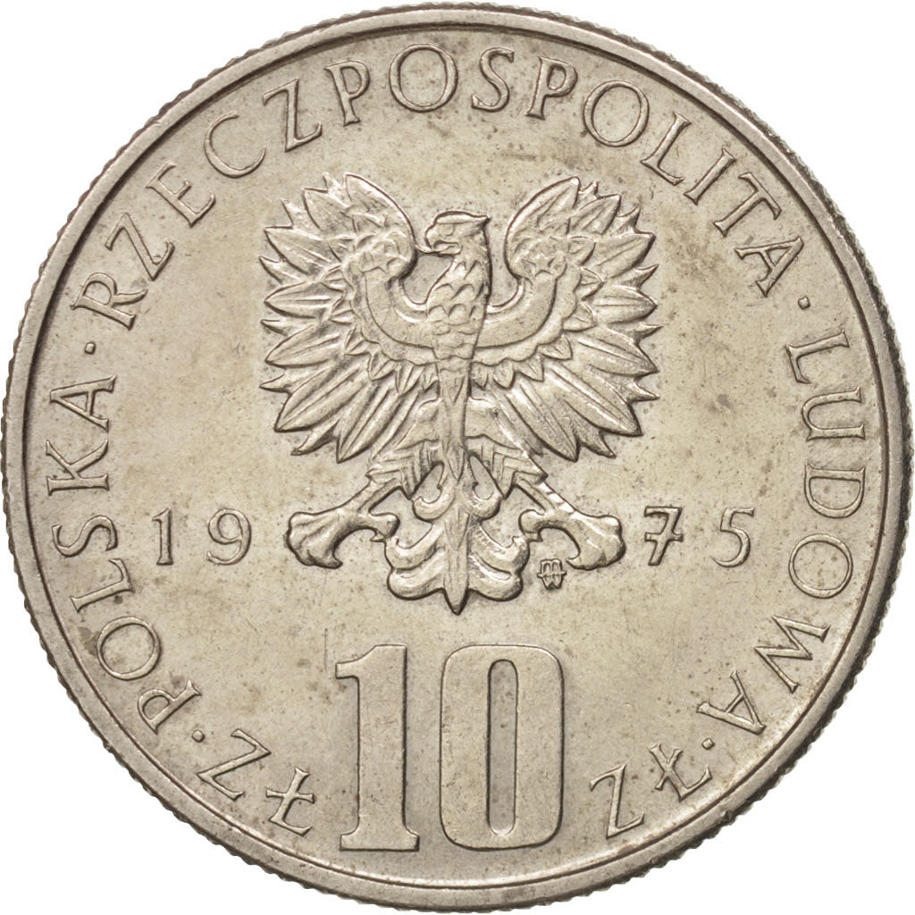 Monnaie, Pologne, 10 Zlotych, 1975, Warsaw, SUP, Copper-nickel, KM:73