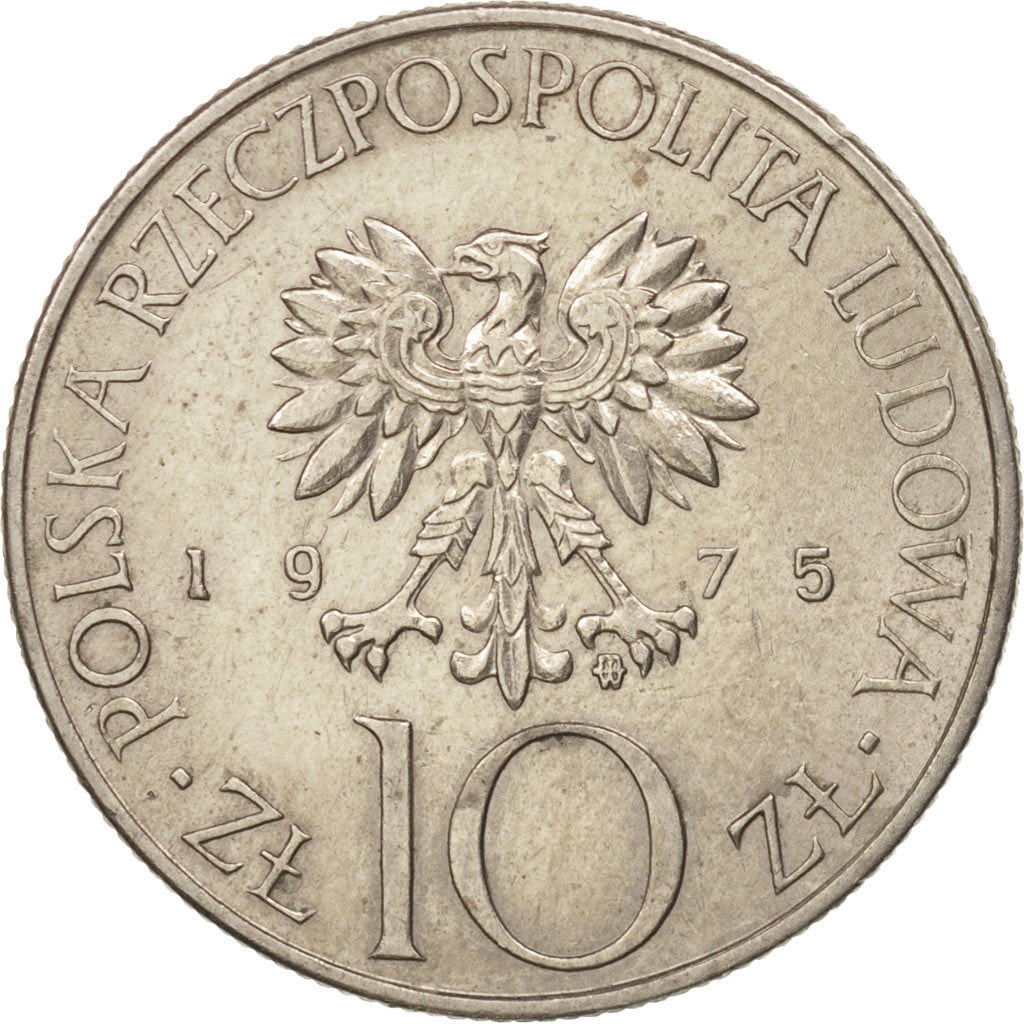 Monnaie, Pologne, 10 Zlotych, 1975, Warsaw, SUP, Copper-nickel, KM:74