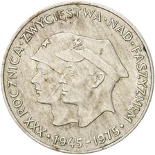 Poland, 200 Zlotych, 1975, Warsaw, AU(55-58), Silver, KM:79