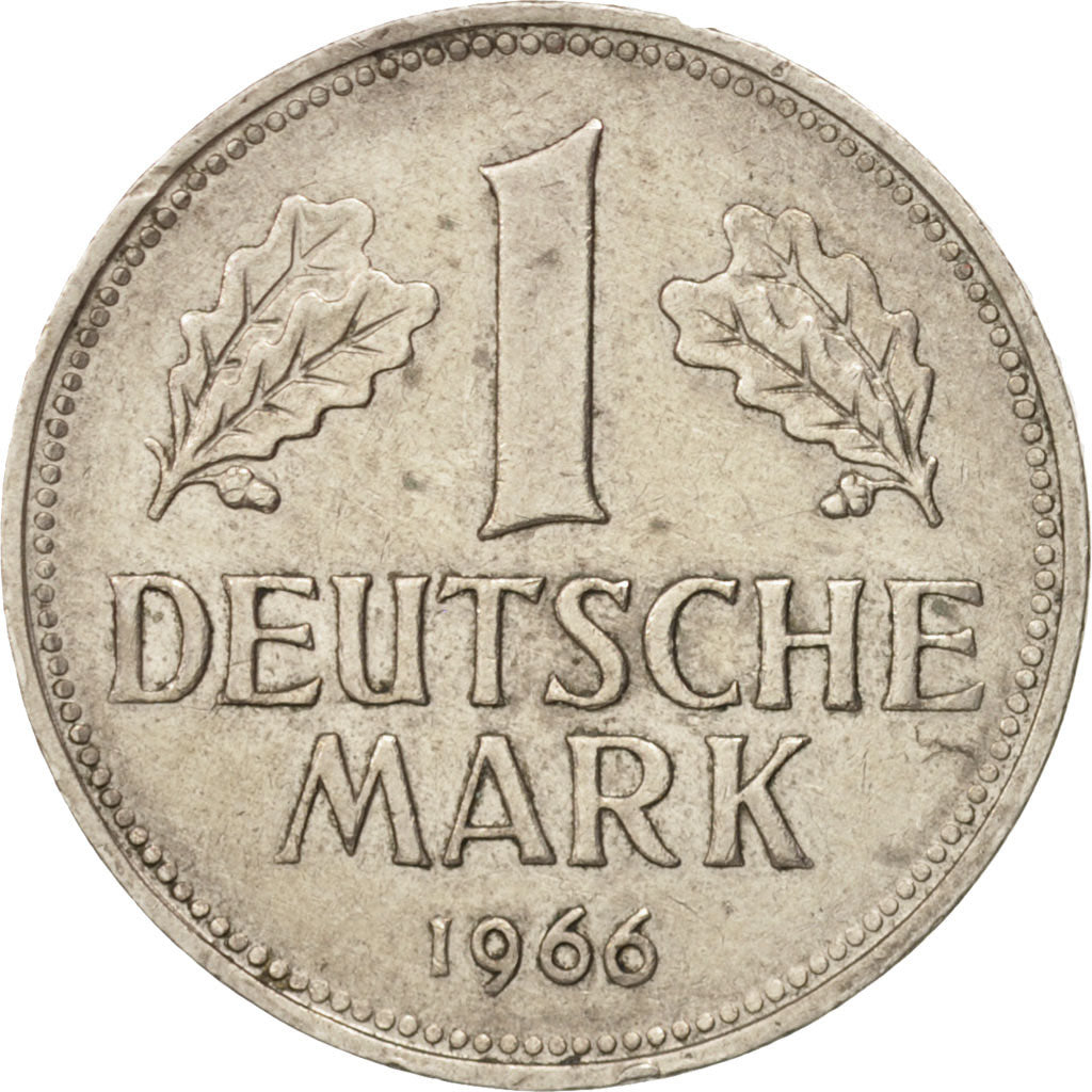 GERMANY - FEDERAL REPUBLIC, Mark, 1966, Hamburg, AU(50-53), KM:110