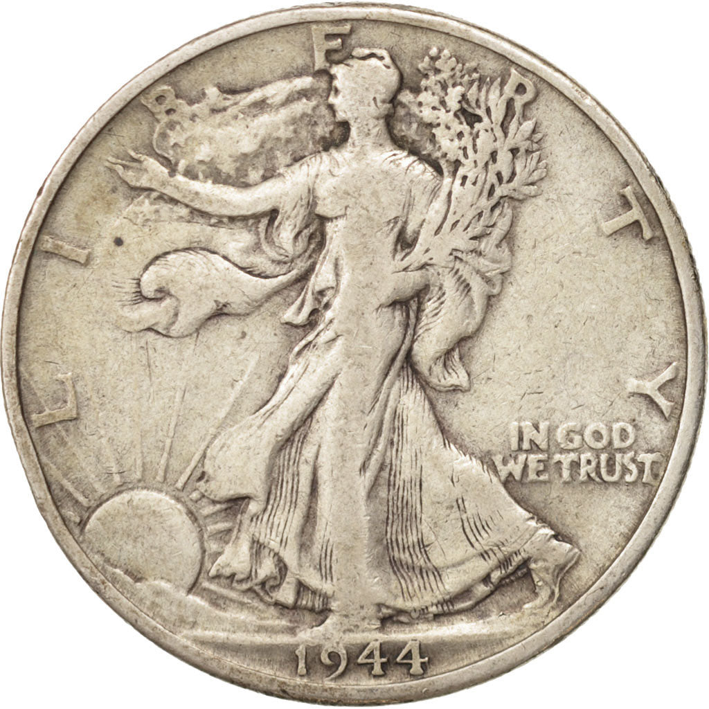 États-Unis, Walking Liberty Half Dollar, 1944, Philadelphia, TB, KM:142