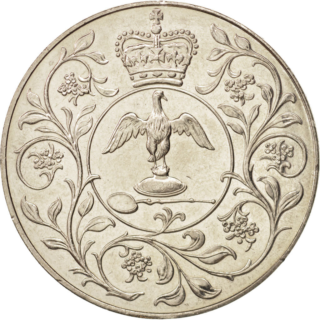 Great Britain, Elizabeth II, 25 New Pence, 1977, MS(64), Copper-nickel, KM:920