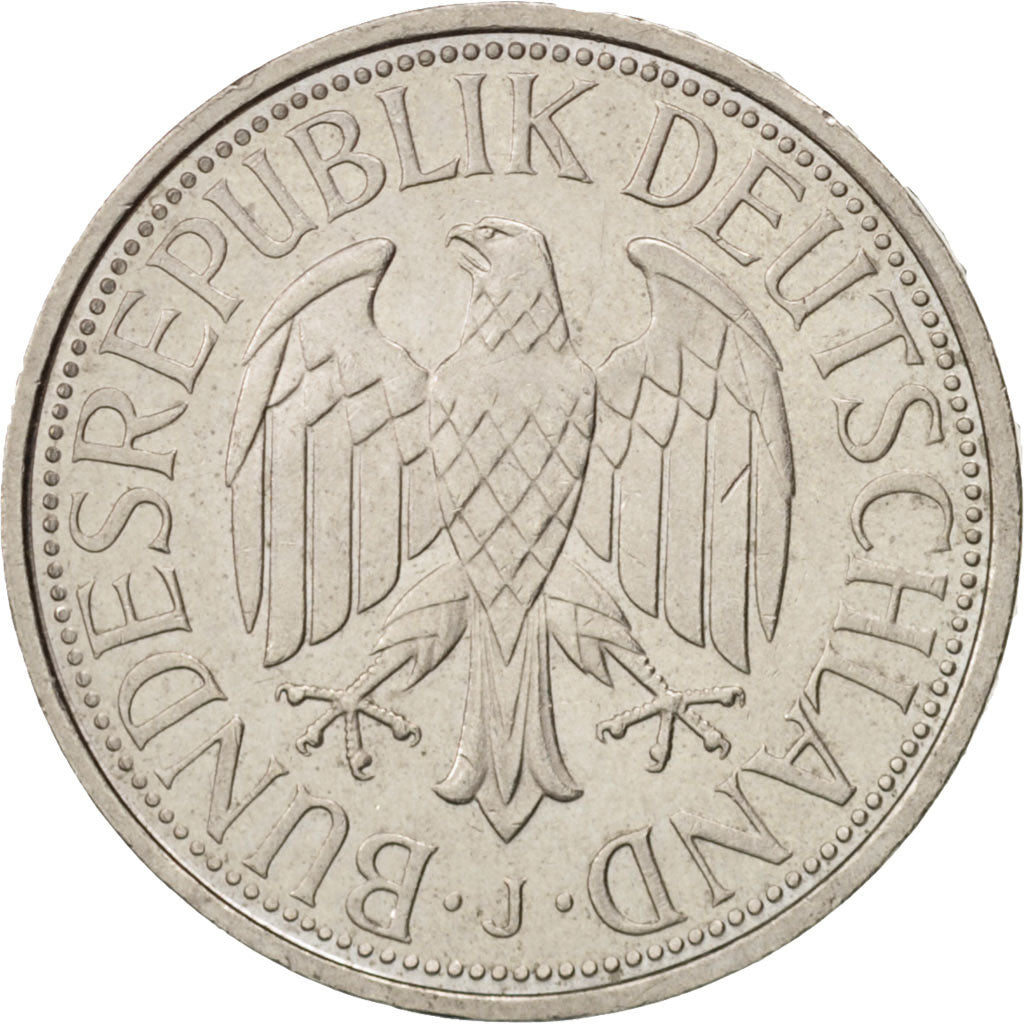 Coin, GERMANY - FEDERAL REPUBLIC, Mark, 1990, Hamburg, MS(60-62), Copper-nickel