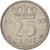 Coin, Netherlands, Juliana, 25 Cents, 1950, AU(50-53), Nickel, KM:183