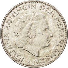 Netherlands, Juliana, Gulden, 1964, AU(55-58), Silver, KM:184