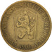 Moneta, Czechosłowacja, Koruna, 1969, EF(40-45), Aluminium-Brąz, KM:50