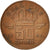 Monnaie, Belgique, Baudouin I, 50 Centimes, 1965, TTB+, Bronze, KM:148.1