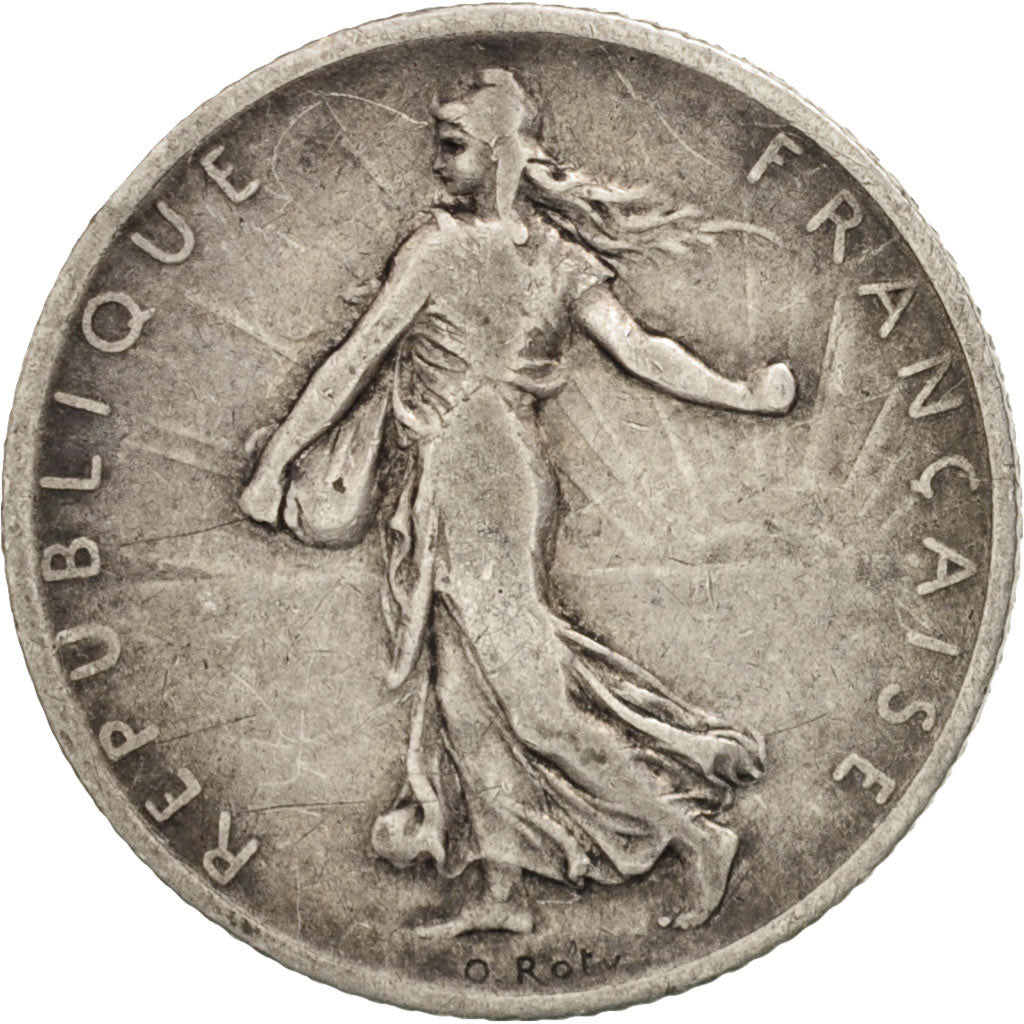 France, Semeuse, Franc, 1898, Paris, VF(20-25), Silver, KM:844.1