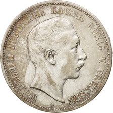 German States, PRUSSIA, Wilhelm II, 5 Mark, 1893, Berlin, EF(40-45), KM:523