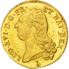 Francia, Louis XVI, Double louis d'or à la tête nue, 2 Louis D'or, 1786, Na...