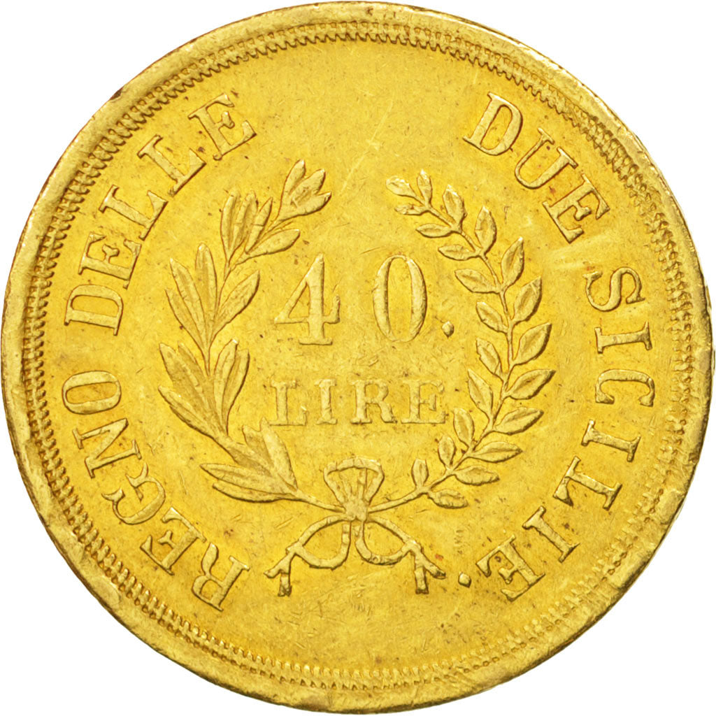 Munten, Italiaanse staten, NAPLES, Joachim Murat, 40 Lire, 1813, Naples, PR