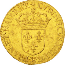 Coin, France, Louis XIII, Écu d'or, Ecu d'or, 1639, Amiens, MS(60-62), Gold