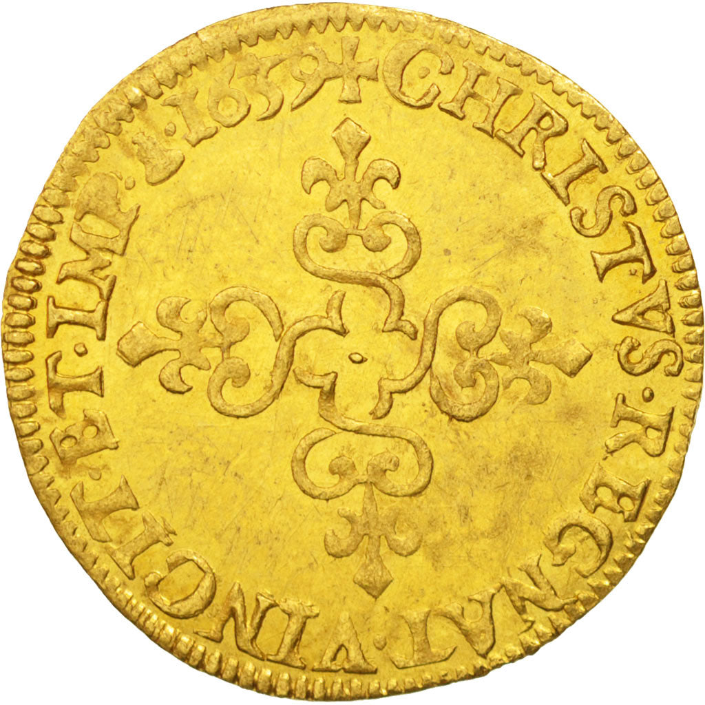 Moneta, Francia, Louis XIII, Écu d'or, Ecu d'or, 1639, Amiens, SPL, Oro