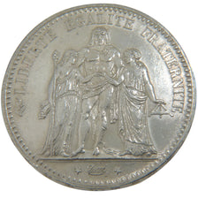 FRANCE, Hercule, 5 Francs, 1876, Bordeaux, KM #820.2, EF(40-45), Silver,...