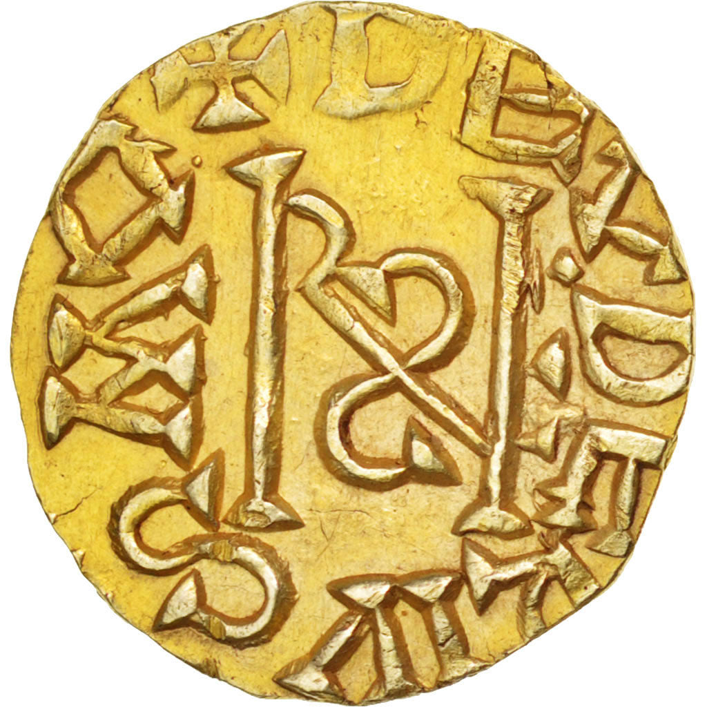 France, Rodez, Triens, DEODERIVS Moneyer, AU(55-58), Gold, Belfort:3929var