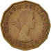 Moneda, Gran Bretaña, Elizabeth II, 3 Pence, 1960, MBC, Níquel - latón
