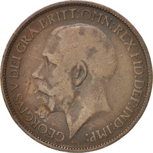 Great Britain, George V, 1/2 Penny, 1923, VF(20-25), Bronze, KM:809