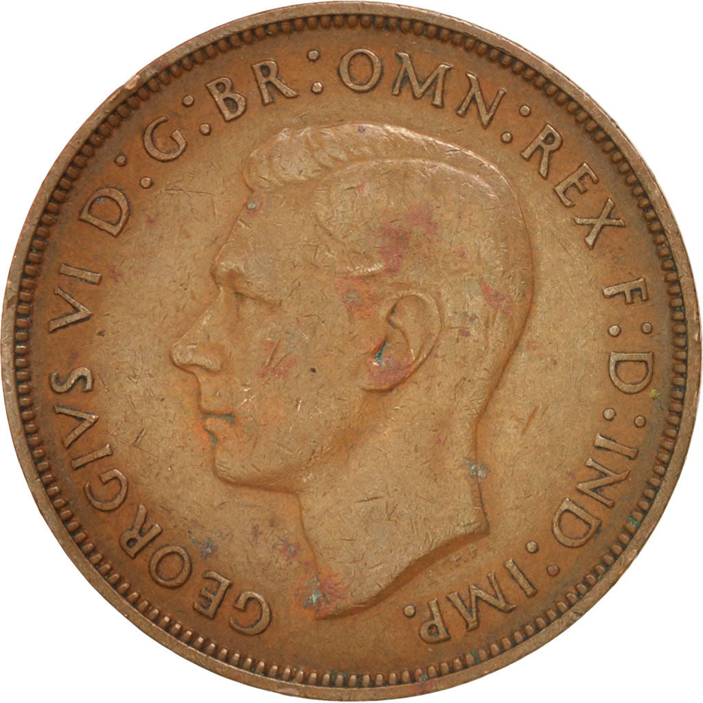 Coin, Great Britain, George VI, Penny, 1948, VF(30-35), Bronze, KM:845