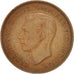 Coin, Great Britain, George VI, Penny, 1948, VF(30-35), Bronze, KM:845