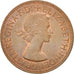 Coin, Great Britain, Elizabeth II, Penny, 1967, AU(55-58), Bronze, KM:897