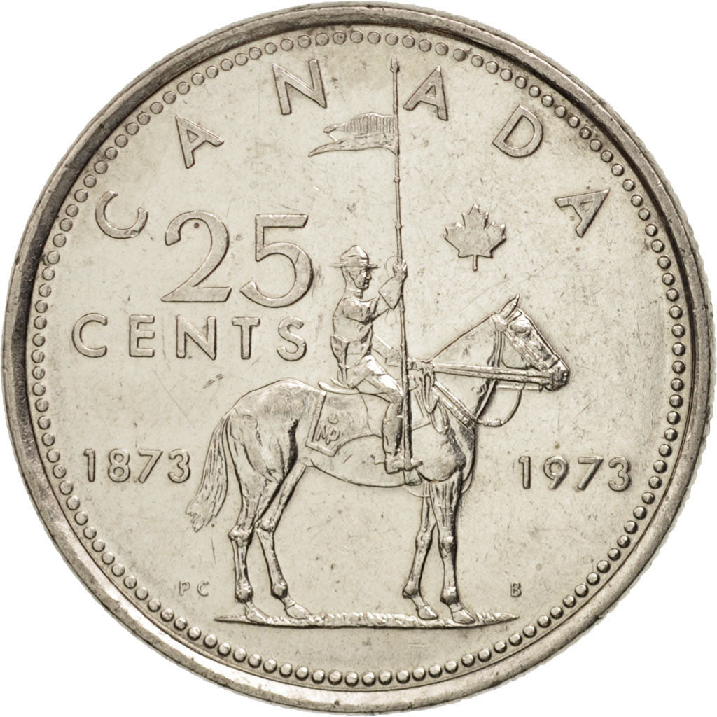 Moneda, Canadá, Elizabeth II, 25 Cents, 1973, Royal Canadian Mint, Ottawa, EBC
