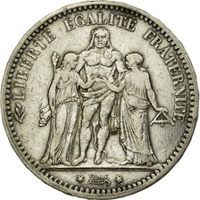 Coin, France, Hercule, 5 Francs, 1878, Bordeaux, EF(40-45), Silver, KM:820.2