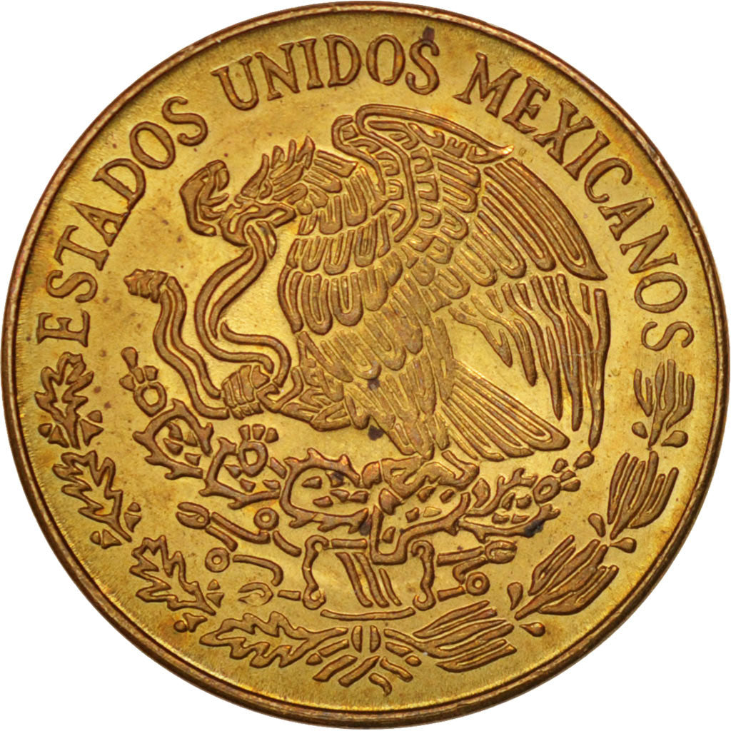 Moneda, México, 5 Centavos, 1970, Mexico City, EBC+, Latón, KM:427