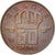 Münze, Belgien, Baudouin I, 50 Centimes, 1980, VZ, Bronze, KM:149.1