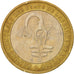 West African States, 500 Francs, 2004, EF(40-45), Bi-Metallic, KM:15