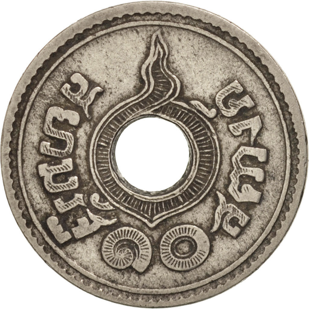 Thailand, Rama VI, 10 Satang, 1921, EF(40-45), Nickel, KM:37