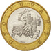 Monaco, Rainier III, 10 Francs, 1992, AU(55-58), Bi-Metallic, KM:163