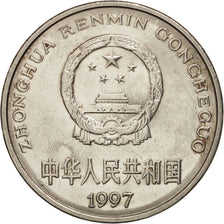 Coin, CHINA, PEOPLE'S REPUBLIC, Yuan, 1997, AU(55-58), Nickel plated steel