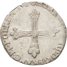 France, Henri III, 1/4 Ecu, 1578, Rennes, Fauté, TB+, Argent, Sombart:4662
