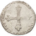 France, Henri III, 1/4 Ecu, 1578, Rennes, Fauté, TB+, Argent, Sombart:4662