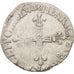 Frankreich, Henri III, 1/4 Ecu, 1588, Rennes, VF(30-35), Silver, Sombart:4662