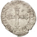France, Henri III, 1/4 Ecu, 1588, Nantes, VF(30-35), Silver, Sombart:4662