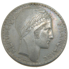 FRANCE, Turin, 20 Francs, 1937, Paris, KM #879, AU(50-53), Silver, 35, Gadoury..