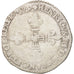 Munten, Frankrijk, 1/8 Ecu, 1589, La Rochelle, FR, Zilver, Sombart:4664