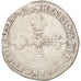 Monnaie, France, 1/8 Ecu, 1589, La Rochelle, TB, Argent, Sombart:4664