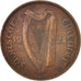 IRELAND REPUBLIC, Penny, 1928, EF(40-45), Bronze, KM:3