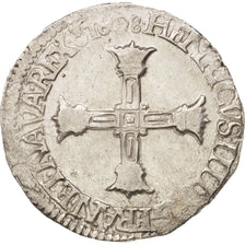 Munten, Frankrijk, 1/4 Ecu, 1608, Saint Lô, ZF+, Zilver, Sombart:4682