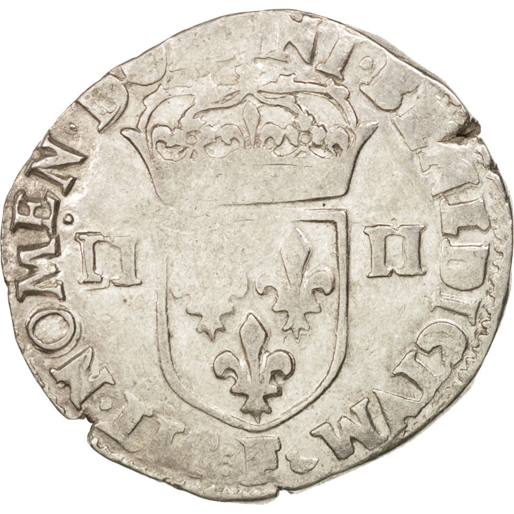 France, Henri IV, 1/4 Ecu, 1601, Angers, TB+, Argent, Sombart:4686