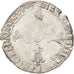 Frankreich, Henri IV, 1/4 Ecu, 1607, Angers, VF(30-35), Silver, Sombart:4686