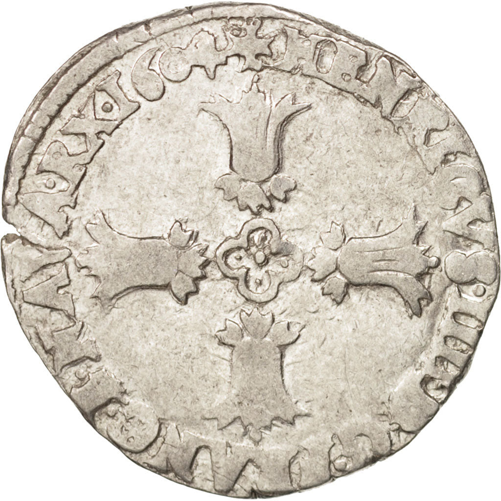 France, Henri IV, 1/4 Ecu, 1604, Bayonne, VF(30-35), Silver, Sombart:4686