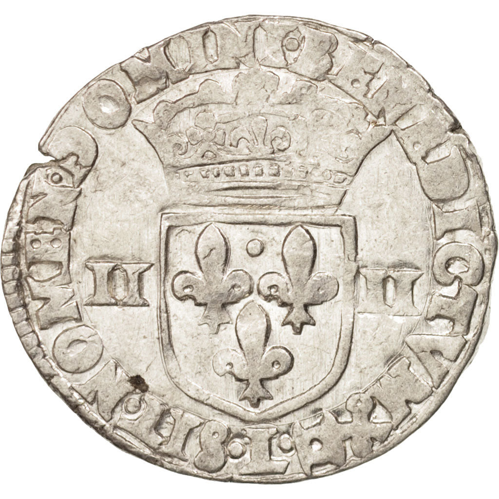 France, Henri IV, 1/4 Ecu, 1604, Bayonne, VF(30-35), Silver, Sombart:4686